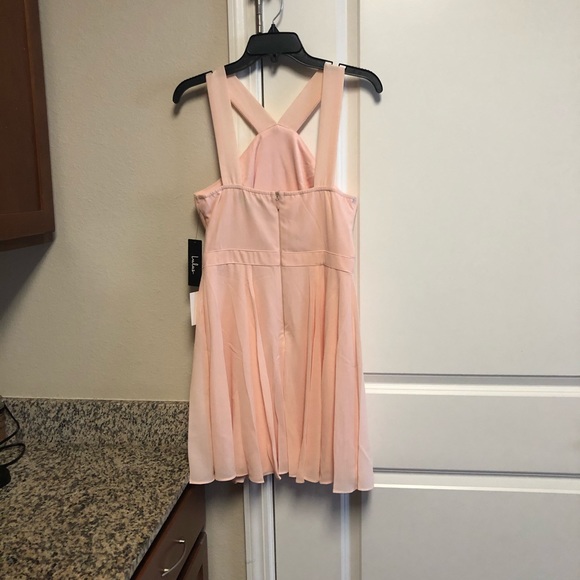 Lulu’s Peach Women’s Skater Style Dress - Picture 4 of 4